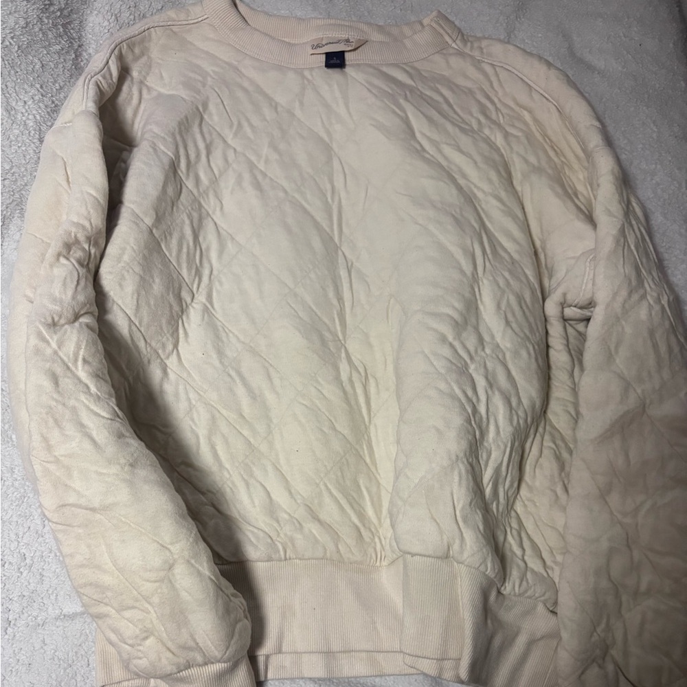 Elegant Cream Crewneck Sweater